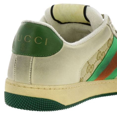 gucci men's leather grip strap sneakers with web|gucci female sneakers price.